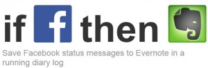 Запазете Facebook статус в дневник в Evernote