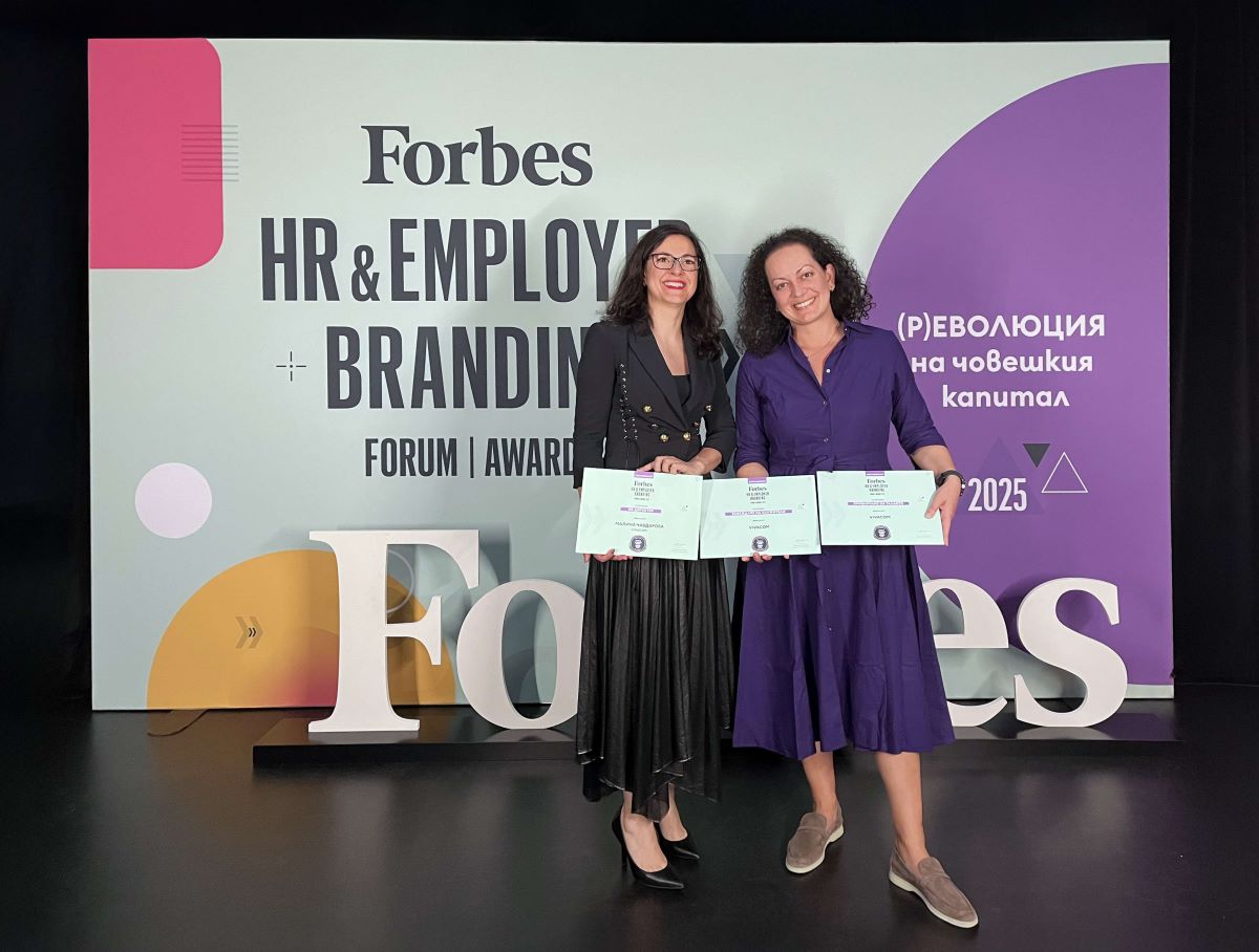 Vivacom с три отличия от престижния конкурс Forbes HR & Employer Branding Awards 2025