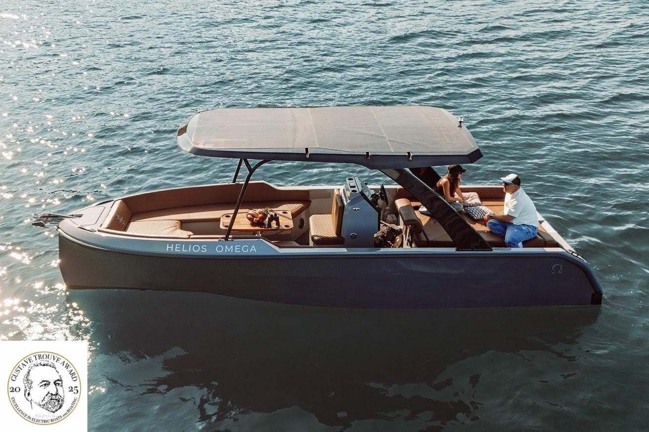 Българската компания HELIOS YACHTS печели световно отличие от “GUSSIES 2025” за електрическа яхта до 8м с модела HELIOS OMEGA 7.2