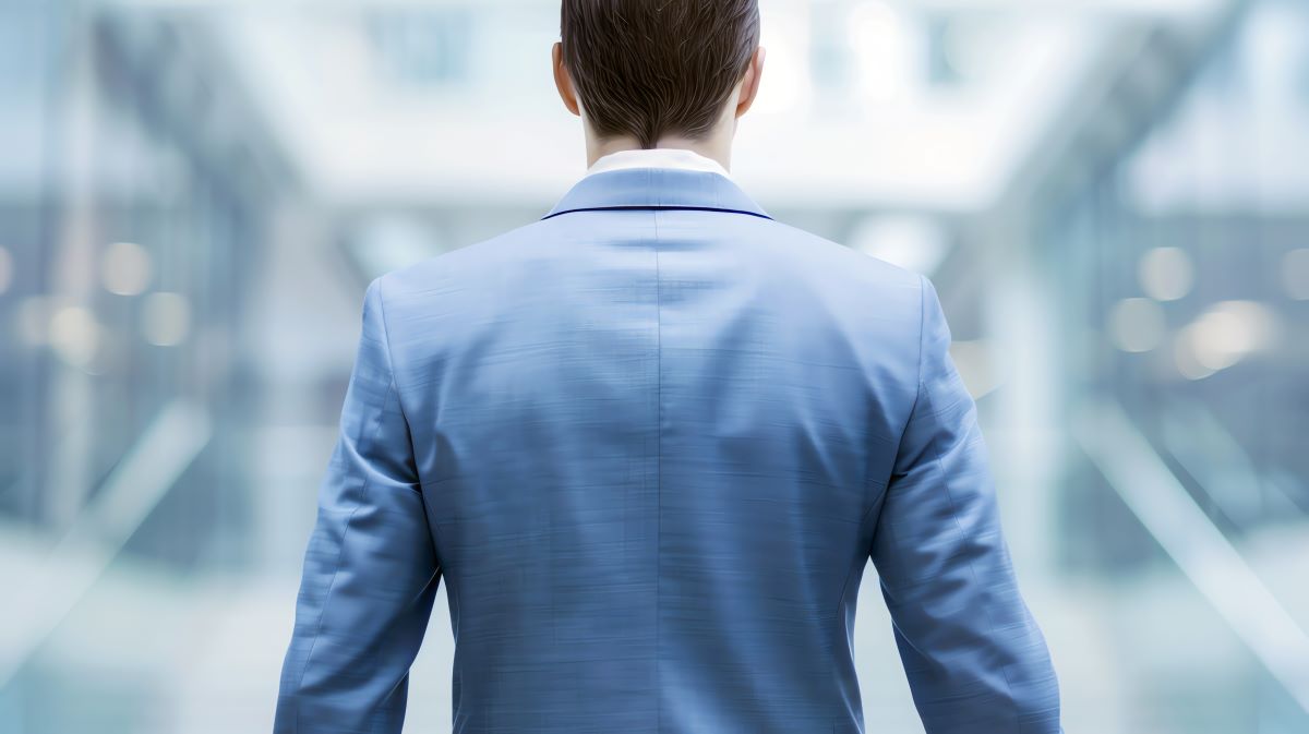 Businessman back ai generated